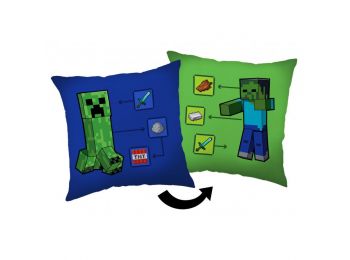 Minecraft How To Creeper Párna, Díszpárna 40x40 cm