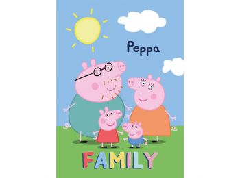 Peppa Malac Family Polár Takaró 100x140cm