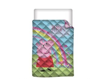 Peppa Malac Rainbow Ágytakaró, Polár Takaró 140x200cm