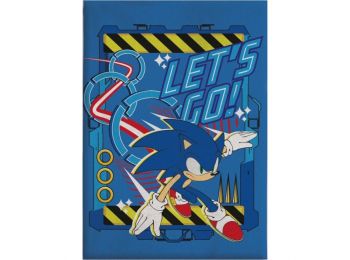 Sonic A Sündisznó Let's Go Coral Fleece Takaró 110x150cm