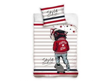 Kutyás Super Star Ágyneműhuzat 140×200cm, 70×90 cm