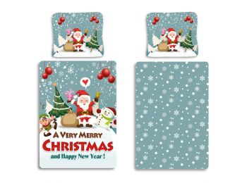 Merry Christmas, Karácsonyi Ágyneműhuzat 140×200cm, 70×