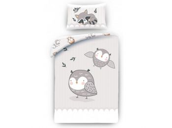 Bagoly Gyerek Ágyneműhuzat 100×135cm, 40×60 cm