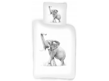 Elefánt Gyerek Ágyneműhuzat 100×140 cm, 40×45 cm
