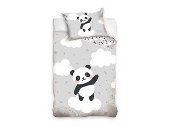 Panda Cloud Gyerek Ágyneműhuzat 100x135 cm, 40x60 cm