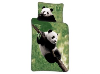 Panda Gyerek Ágyneműhuzat 100×140 cm, 40×45 cm