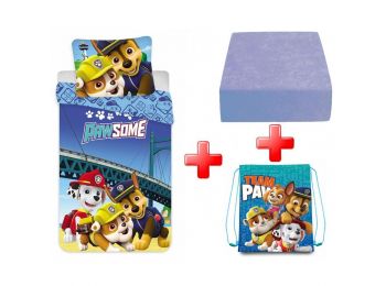 Mancs Őrjárat Gyerek Ágyneműhuzat, Gumis 