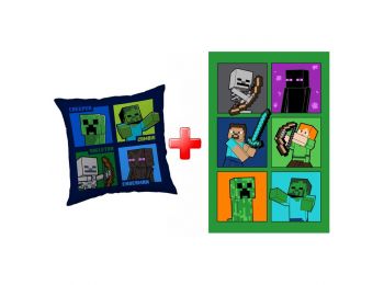 Minecraft Párna És Takaró Szett