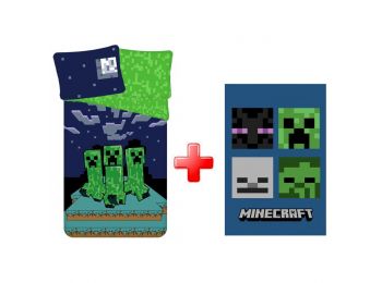 Minecraft Sssleep Tight  Ágyneműhuzat És Polár Takaró S