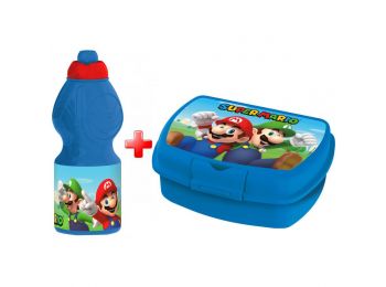 Super Mario Luigi Kulacs És Szendvicsdoboz Szett