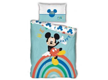 Disney Mickey Happy Ágyneműhuzat 140×200cm, 63×63 cm Microfibre