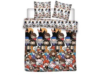 Harry Potter Dupla, Kétszemélyes Ágyneműhuzat 200×200cm