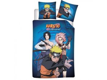 Naruto Ninja Trio Ágyneműhuzat 140×200cm, 63×63 cm Micro