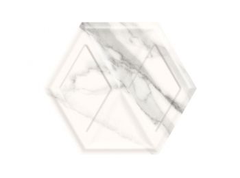 MORNING Bianco Hexagon falburkoló 19,8x17,1x0,8 cm