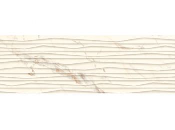 SERENE Bianco Struktura matt falburkoló 25x75x0,9 cm