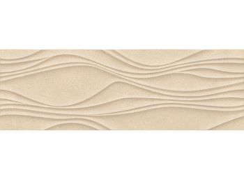 SERENE Beige Struktura matt falburkoló 25x75x0,9 cm