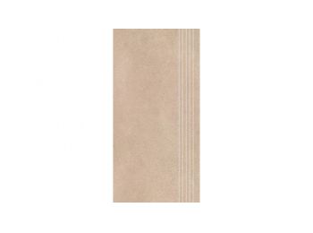 SILKDUST Beige matt lépcsőelem 29,8x59,8x0,9 cm