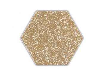 SHINY LINES Gold Hexagon Inserto F falburkoló 19,8x17,1x0,7