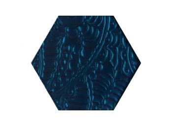 URBAN COLOURS Blue Hexagon falburkoló dekor 19,8x17,1x0,8 c