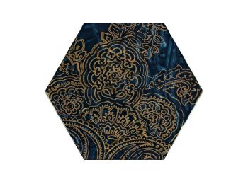 URBAN COLOURS Blue Hexagon B falburkoló dekor 19,8x17,1x0,8