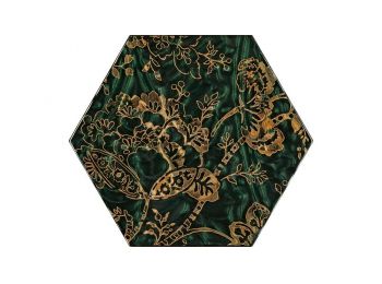 URBAN COLOURS Green Hexagon C falburkoló dekor 19,8x17,1x0,