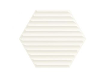 WOODSKIN Bianco Hexagon B falburkoló 19,8x17,1x0,9 cm