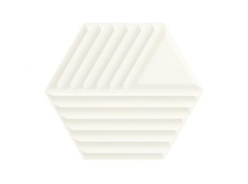 WOODSKIN Bianco Hexagon C falburkoló 19,8x17,1x0,9 cm