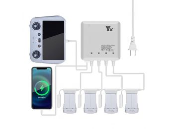 DJI Mini 3 / Mini 4 hálózati párhuzamos gyorstöltő (6 i