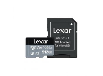 Lexar Professional MicroSDXC memóriakártya 512GB, 160/120 