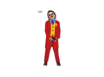 Joker halloween farsangi jelmez szett - gyerek (méret: 5-6 