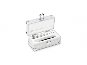 KERN súlykészlet precíziós mérlegekhez 1g-50g alumínium dobozban, OIML M1 súlyosztály, hitelesíthető