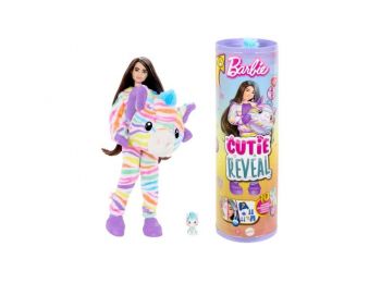 Mattel Barbie: Cutie Reveal meglepetés baba, 7. sorozat - Zebra (HRK39)