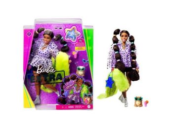 Mattel Barbie Fashionista Extravagáns barna baba lila blúz