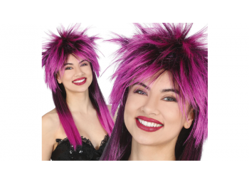 Rocker női paróka - lila