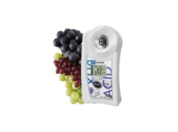ATAGO PAL-BX|ACID2 Master Kit szőlő és bor digitális refraktométer Brix érték (0-90％), savtartalom (0,1-4％) és arányuk mérésére, 100 mérés rögzítése, NFC adatátvitel