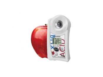 ATAGO PAL-BX|ACID5 Master Kit alma digitális refraktométer Brix érték (0-90％), savtartalom (0,1-4％) és arányuk mérésére, 100 mérés rögzítése, NFC adatátvitel