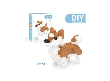 Mini építőkocka állatos játék - Shiba