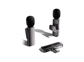 Bulatry Wireless Microphone Set (2 TX + 1 RX, USB-C)