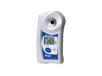 ATAGO PAL-1 digitális refraktométer Brix érték (0,0-53％, 0,1%) mérésére, 100 mérés rögzítése, NFC adatátvitel