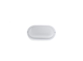 OPTO fehér ovális IP54 LED 8W kültéri mennyezeti lámpa, meleg fehér 2700K 2803