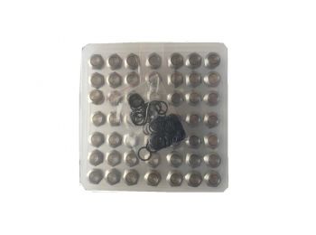 Fém nyomógomb, maximum 230V, 12 mm furat átmérő