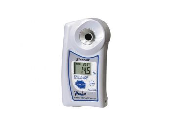 ATAGO PAL-33S digitális refraktométer etanol, etil-alkohol vizes oldat (0,0-53,0%, ml/100ml) mérésére, 100 mérés rögzítése, NFC adatátvitel