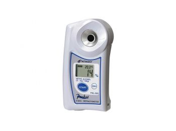 ATAGO PAL-36S digitális refraktométer metanol, metil-alkohol vizes oldat (0,0-35,0%, g/100g) mérésére, 100 mérés rögzítése, NFC adatátvitel