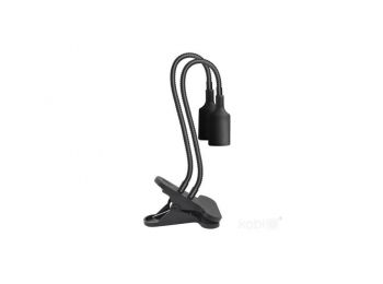 PLANTY CLIP B DUO asztali lámpa 2xE27 fekete 004018