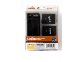 Jupio EN-EL14(A) Value Pack – 2×1100 mAh akkumulátor + U