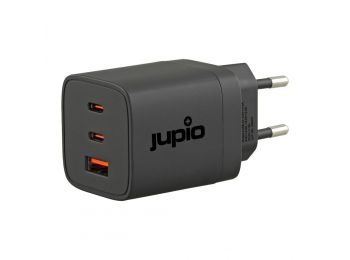Jupio háromportos GaN töltő 65W (2× USB‑C + 1× USB‑