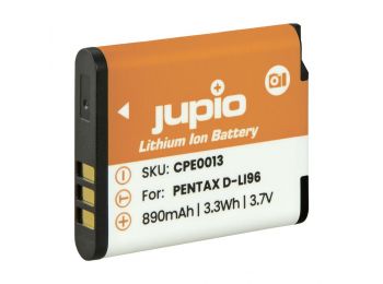 Jupio Pentax D-Li96 890mAh fényképezőgép akumulátor