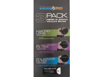 S+M Polarpro Szűrő szett (CPL, ND, Macro) GoPro Hero3 hoz