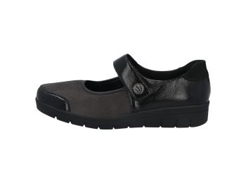 Solidus: Helia fekete balerina félcipő