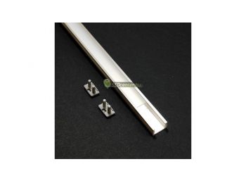 SLIM LED aluprofil 2000 mm, fedővel, záróvégekkel
